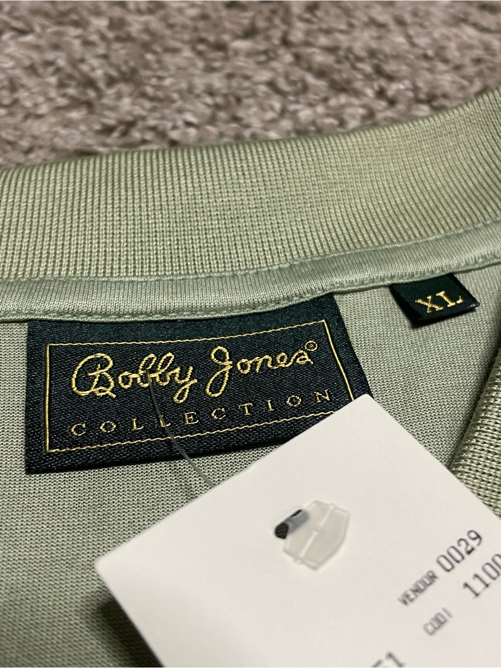 NEW Bobby Jones Tipped Collar Polo Men’s XL - Picture 4 of 4